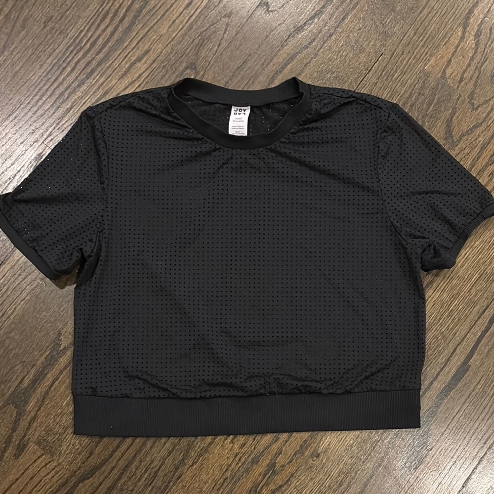 Black Perforated Women's Top by Joy Lab (size small)